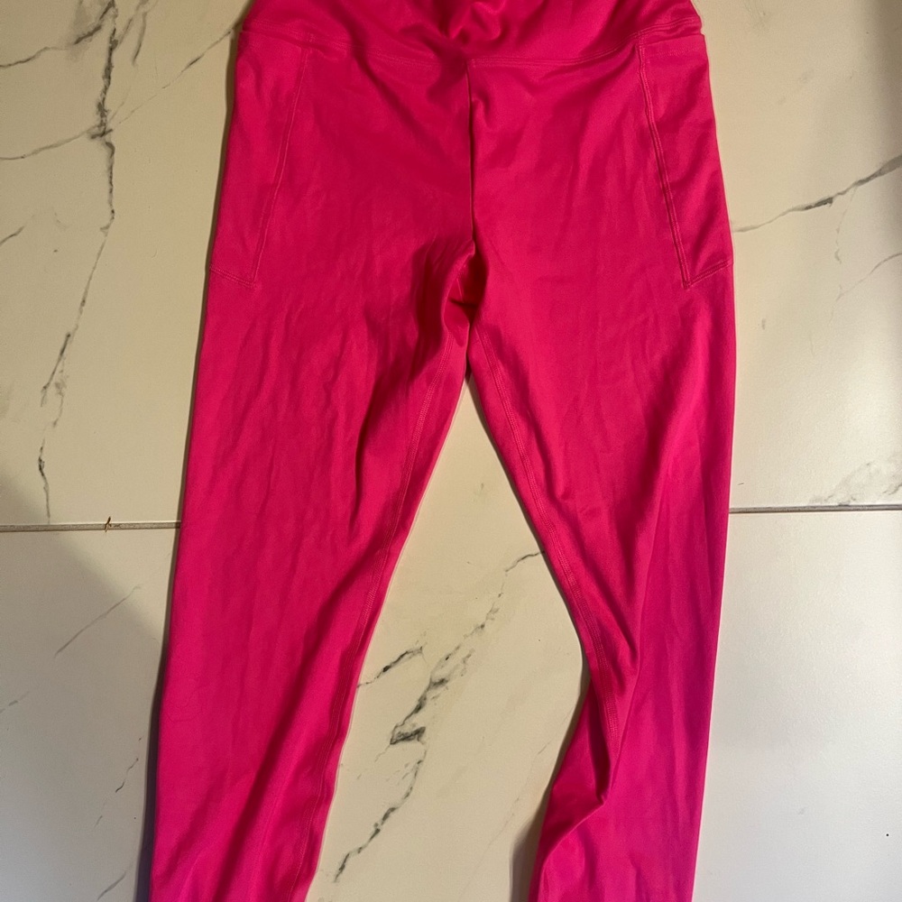 PINK Victoria's Secret Hot Pink Leggings